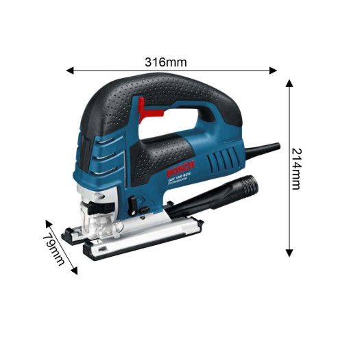 Bosch GST 150 BCE Professional Jigsaw – Heavy Duty Jigsaw with Variable Speed for Accurate Cutting in Wood, Aluminum, and Steel